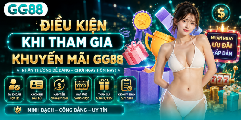 Điều kiện khi tham gia khuyến mãi GG88